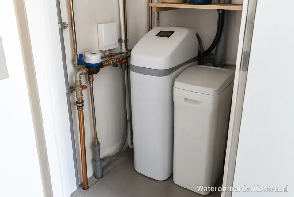 Waterontharder naast de meterkast